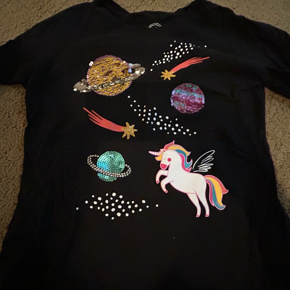 girls long sleeve shirt, large